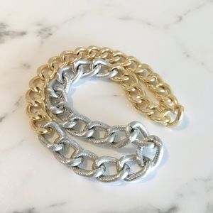 HRH Collection two-tone chain necklace